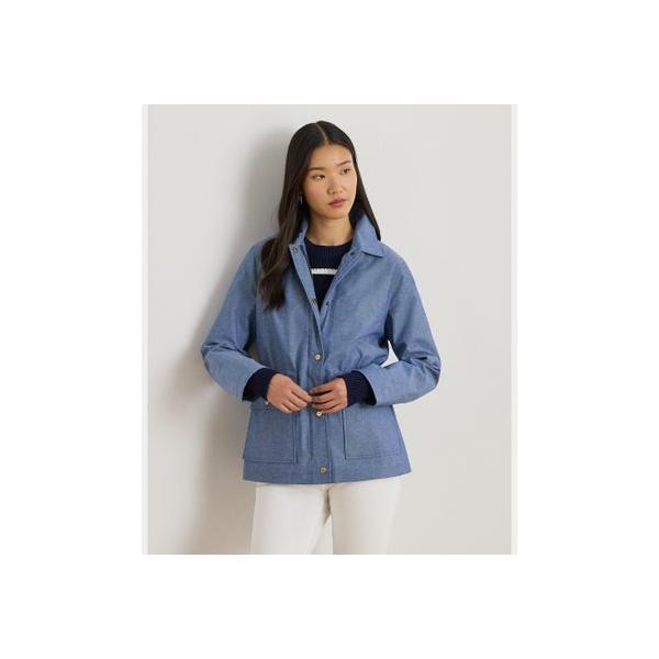 ローレン ラルフ LAUREN RALPH シャンブレー ジャケット （400ブルー