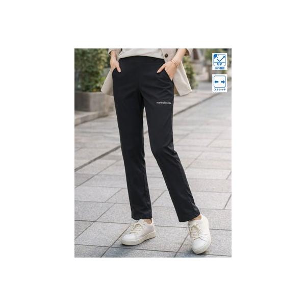 マリ クレール ビス marie claire bis UVストレッチ美シルエットパンツ （ブラック）
