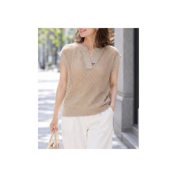 マリ クレール ビス marie claire bis ラメ調ニットトップス （BG）
