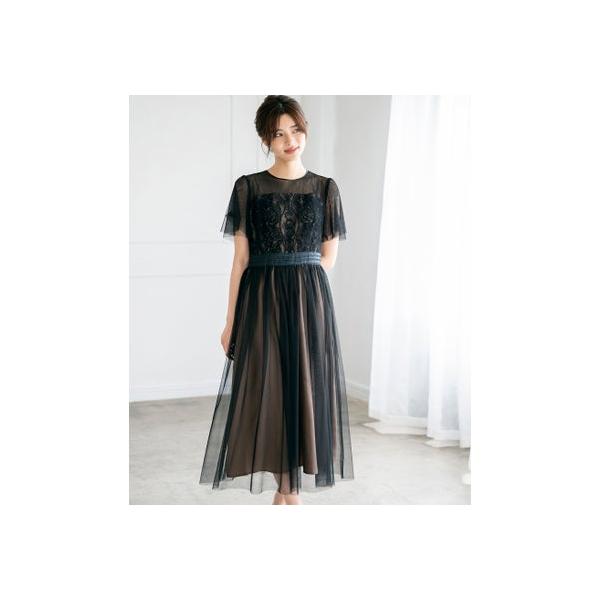 MISCH MASCH（ミッシュマッシュ） チュールシフォンワンピース/MO33O02