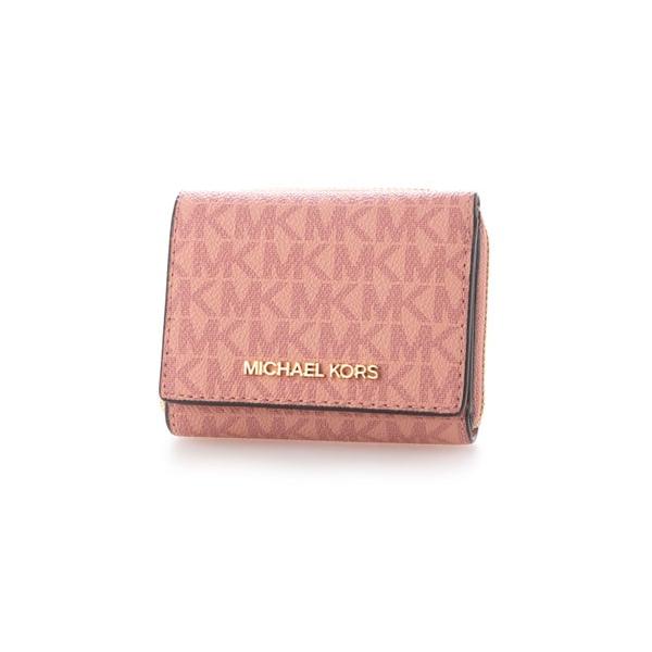 マイケルコース MICHAEL KORS 三つ折り財布 （ピンク系