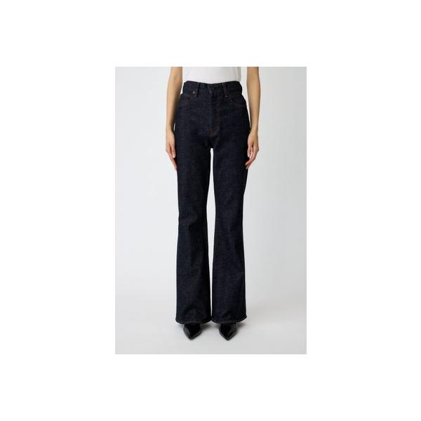 美品 MOUSSY♡MVS FLARE onewash 革パッチ 25 Mサイズ MOUSSY