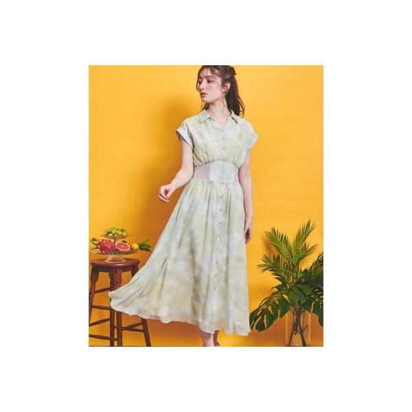 ワンピース 大人フェミニン 清楚系 20代 30代 グリーン Noela 通販