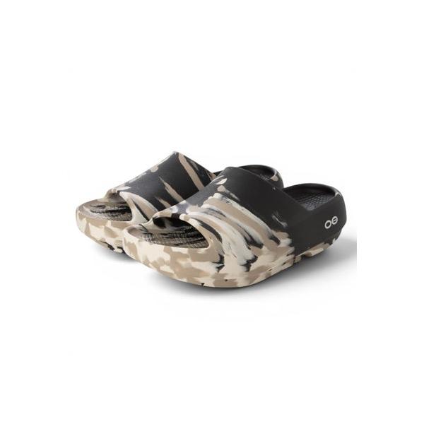 ウーフォス OOFOS OOahh + （ウーアープラス） リカバリーサンダル ユニセックス 厚底 衝撃吸収 正規品 （Marbled）