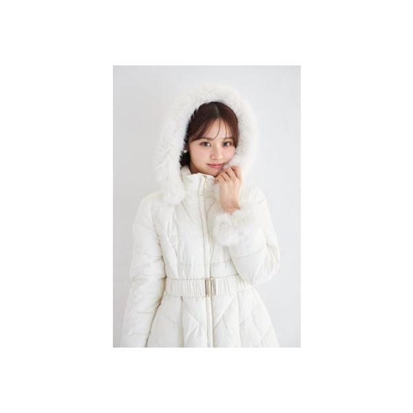 トッコクローゼット tocco closet 取り外し可能なファー＆ベルト付き