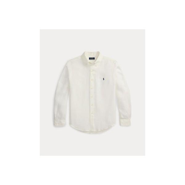 ポロ ラルフ ローレン POLO RALPH LAUREN クラシック ショート フィット リネン シャツ （100ホワイト）