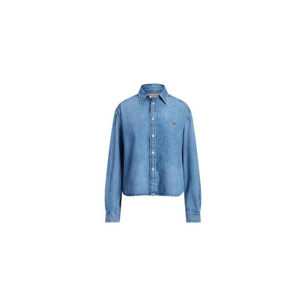 POLO RALPH LAUREN ポロ ラルフ ローレン ワイド クロップド デニム 