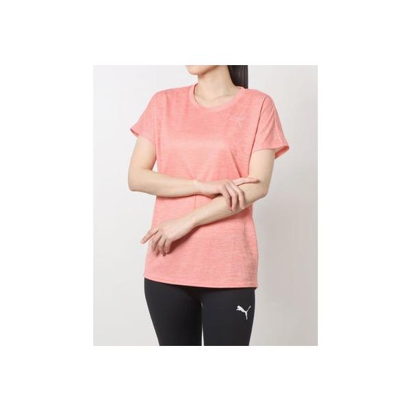 プーマ PUMA レディース 半袖機能Tシャツ ACTIVE メッシュ ヘザー Tシャツ_ 674961 （ハイビスカスフラワー ヘザー）  :PU630EW39205:ブランド公式 LOCOMALL ロコモール 通販 