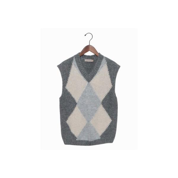 RINASCIMENTO リナシメント スパングルアーガイルニットベスト （var
