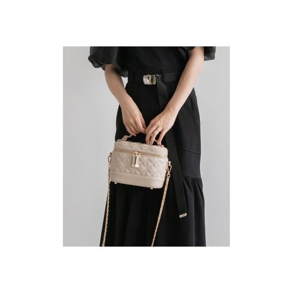 ランダ RANDA キルティング2WAYバニティバッグ （CREAM）