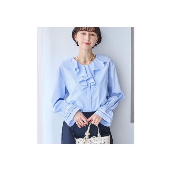 ROPÉ PICNIC フリンジ付きベスト 38 ジレ　フリルブラウス　セット ROPE' PICNIC（ロペ ピクニック） ハシゴレース×ラッフルフリル