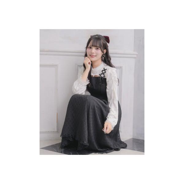 ROJITA（ロジータ） デコルテ開きロングワンピース （ブラック