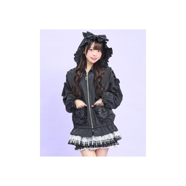 Secret Honey（シークレットハニー） リボンフードブルゾン （クロ