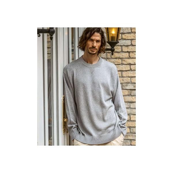 ジェイエイチ ジュンハシモト JH junhashimoto 【WEB・直営店限定】コットン カシミヤ ルーズシルエット クルーネックニット （ライト