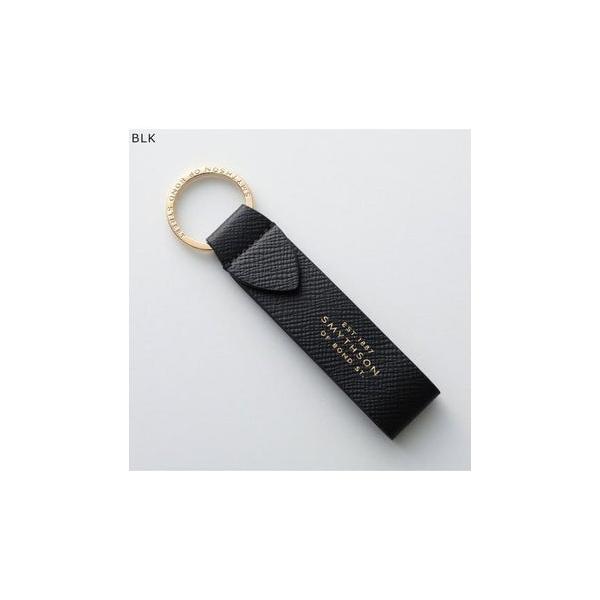 スマイソン SMYTHSON SMYTHSON キーリング PMA KEYRING W/LEATHER STRAP （BLK/ブラック）