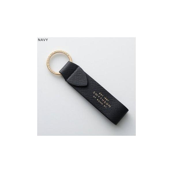 スマイソン SMYTHSON SMYTHSON キーリング PMA KEYRING W/LEATHER STRAP （NAVY/ネイビー）