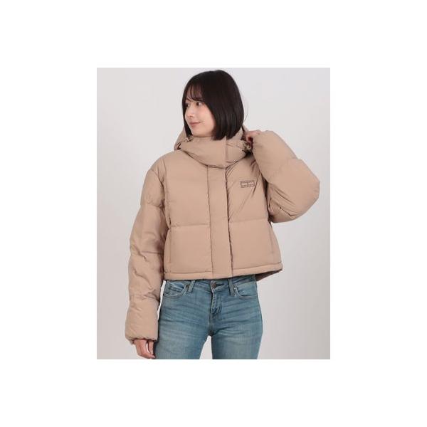 極美品　ダウンジャケット トミーヒルフィガー ブラウンベージュ レディース　L 極美品 ダウンジャケット トミーヒルフィガー ブラウンベージュ