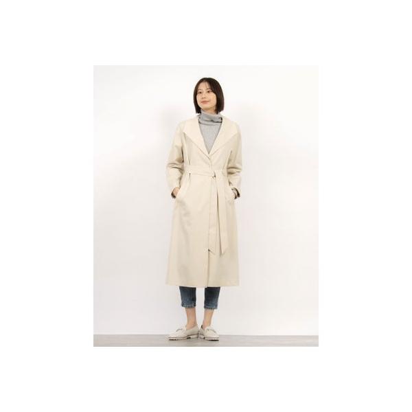 TONAL（トーナル） ビックラペル2WAYロングコート （ベージュ
