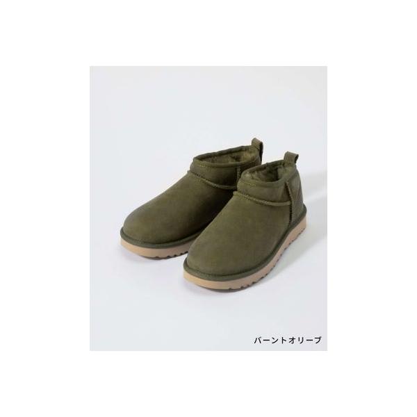美品】UGG ❖ ultra mini ウルトラミニ ムートンブーツ オリーブ