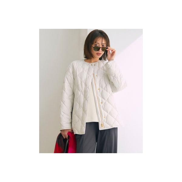 UNFILO 【TAION×UNFILO】キルティングブルゾン （アイボリー