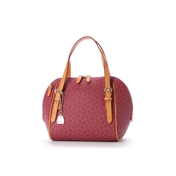 ホワイ Why ジーナハーネス 2WAYボストンバッグ （ワイン） : ブランド