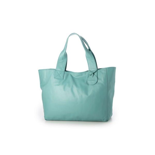 ズッケロ zucchero ソフトカウレザー 軽量トートバッグ （AQUA BLUE 