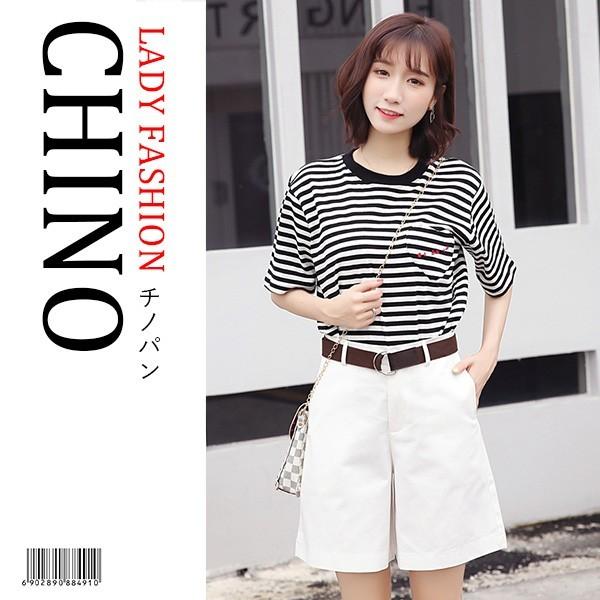 ハーフパンツ レディース チノパンツ チノパン ショートパンツ ショーツ ワイドパンツ ひざ丈 ゆったり ボトム ホワイトブラック 送料無料 202003132loco Loco Prime 通販 Yahoo ショッピング