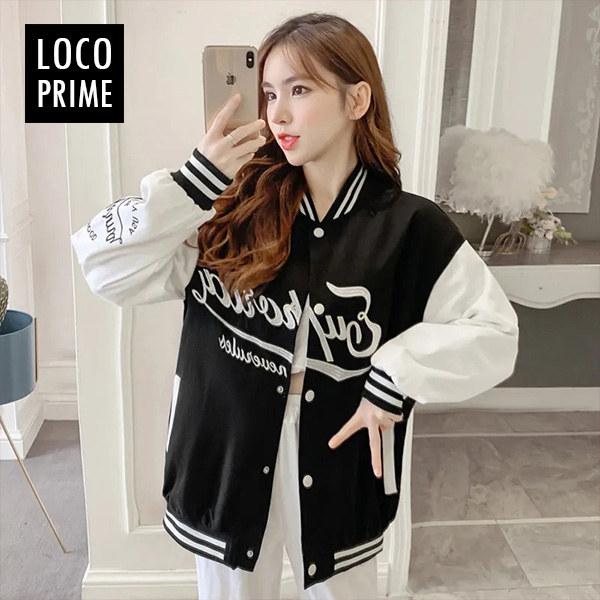 スタジアムジャンパー スタジャン ジャケット ブルゾン アウター レディース 大きいサイズ マウンテンパーカー 体型カバー バイカラー ゆったり カジュアル 2225loco Loco Prime 通販 Yahoo ショッピング