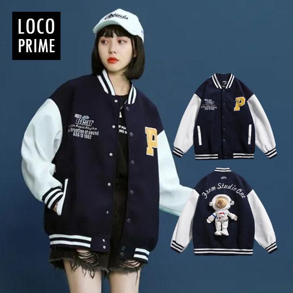 スタジャン レディース 野球服 ジャケット ブルゾン ジャンパー 配色 アウター 春物 春服 スポーツ カジュアル ゆったり 大きいサイズ ライトアウター 2227loco Loco Prime 通販 Yahoo ショッピング