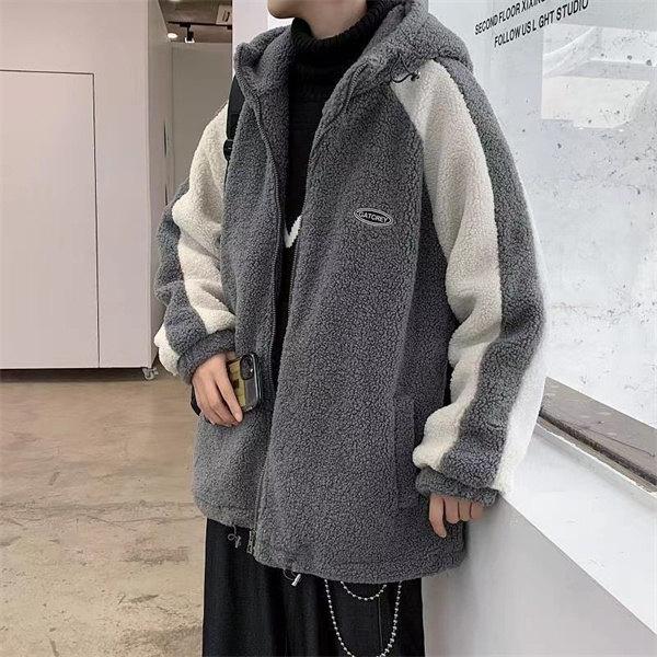 ボアジャケット メンズ フリースジャケット ボアパーカー