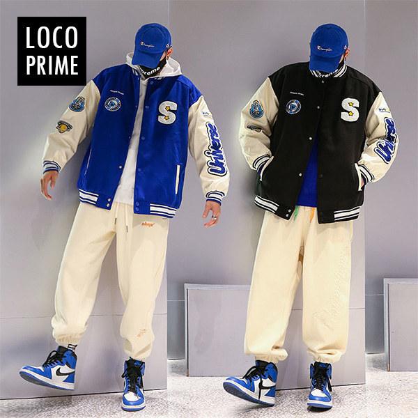 スタジャン メンズ ジャケット ブルゾン 野球服 ジャンパー 配色 アウター 春物 春服 スポーツ メンズファッション カッコイイ カジュアル ライトアウター Fushi2068 Loco Prime 通販 Yahoo ショッピング