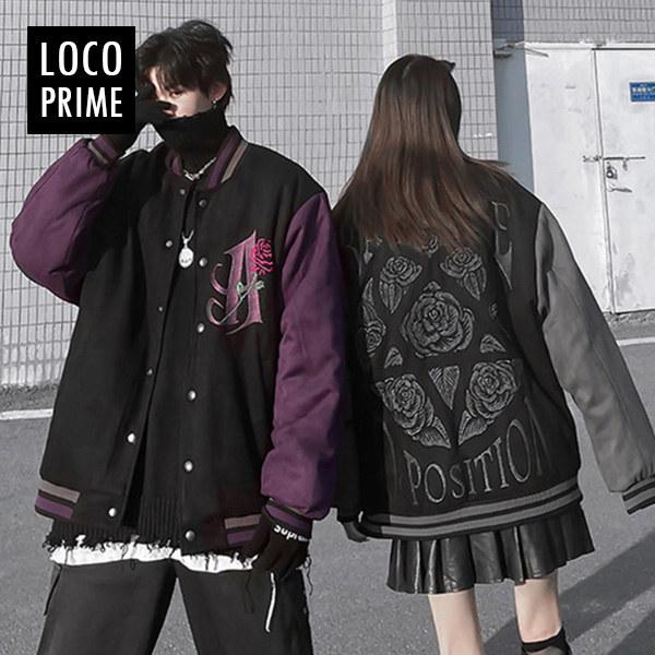 スタジャン メンズ レディース 大きいサイズ ブルゾン ストリート系 アメカジ オーバーサイズ スタジアムジャンパー 春服 立襟 お兄系 スポーツ ジャケット Fushi2071 Loco Prime 通販 Yahoo ショッピング