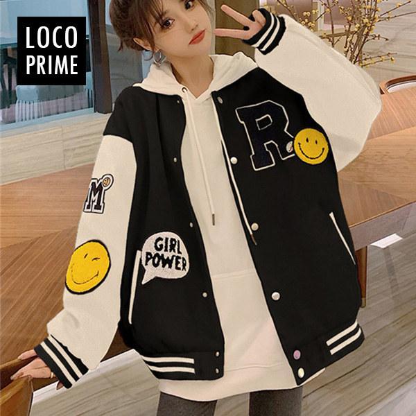 レディース スタジャン 野球服 スタジアムジャンパー 代30代40代 ジャケット ジャンパー ブルゾン カジュアル おしゃれ ゆったり 大きいサイズ 学生 通勤 Fushi2226 Loco Prime 通販 Yahoo ショッピング