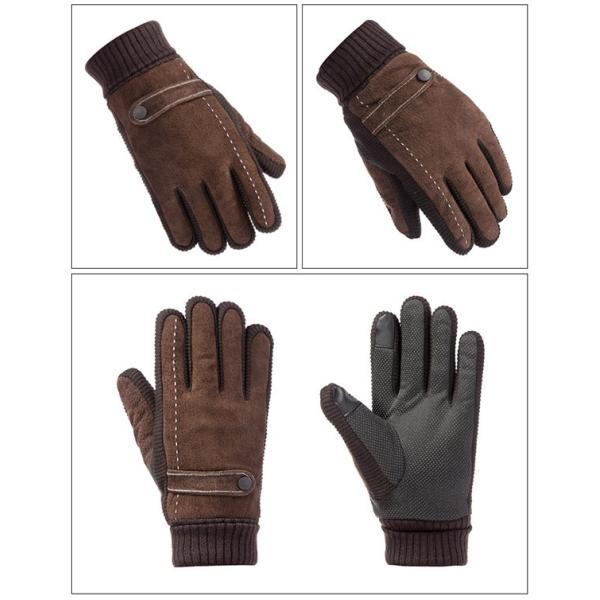 本革 手袋 裏起毛 スマホ手袋 メンズ 手ぶくろ グローブ スマホ対応