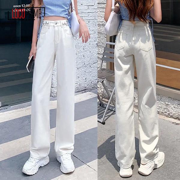 レディース デニム ワイドパンツ ハイウエスト デニムパンツ 春秋 薄手 美脚 着痩せ ハイウエスト ゆったり 大きいサイズ デニム ストレート  ジーパン