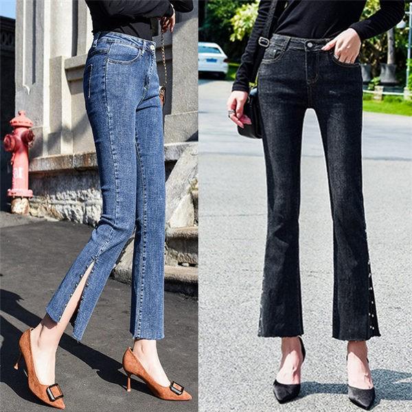 デニムパンツ レディース ストレッチ デニム スキニー ジーパン ジーンズ 切りっぱなし ダメージ リベット レディース 美脚 脚長 送料無料 メ込 Shep Loco Prime 通販 Yahoo ショッピング