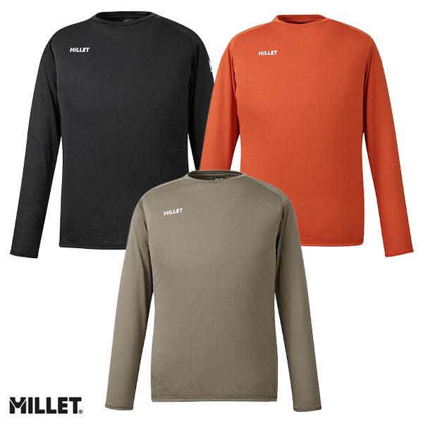 MILLET（ミレー） ドライグリッドライトクルーロングスリーブ メンズ