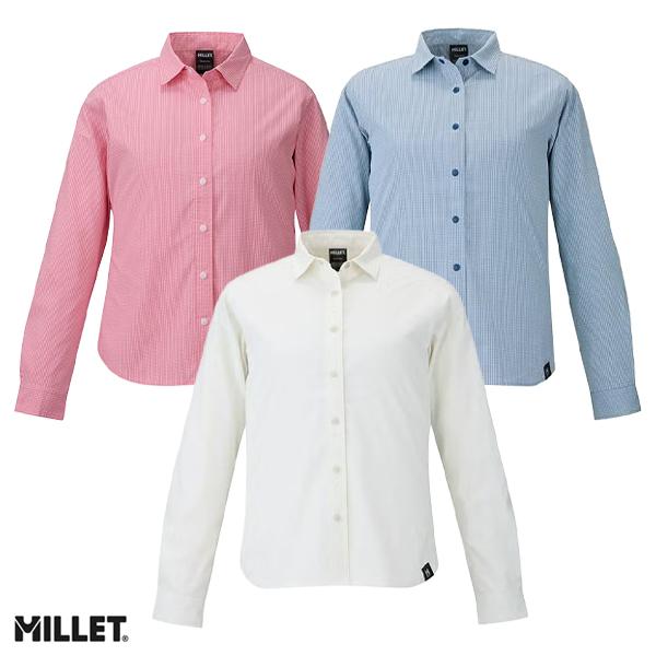 MILLET（ミレー） 特価 Wsインセクトバリヤーチェックシャツロング