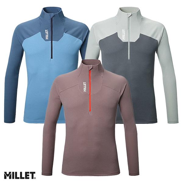 MILLET（ミレー） カメットジップロングスリーブTシャツ メンズ 長袖