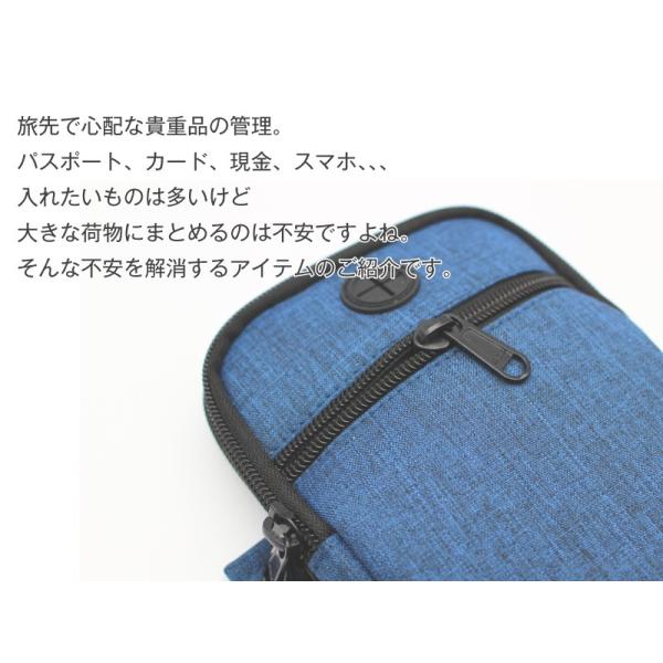 ミニショルダー バッグ ポーチ 多機能スマホ パスポート トラベル