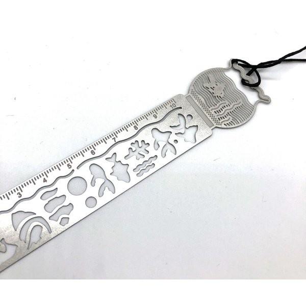 ブックマーク ステンレス 4種類 セット しおり 栞 繊細 軽い 定規 本