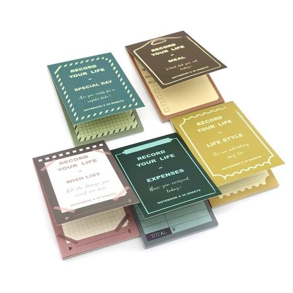 ロジック メモ帳 ライフスタイル 5種類セット [LG-MEMO-5SET] 文房具