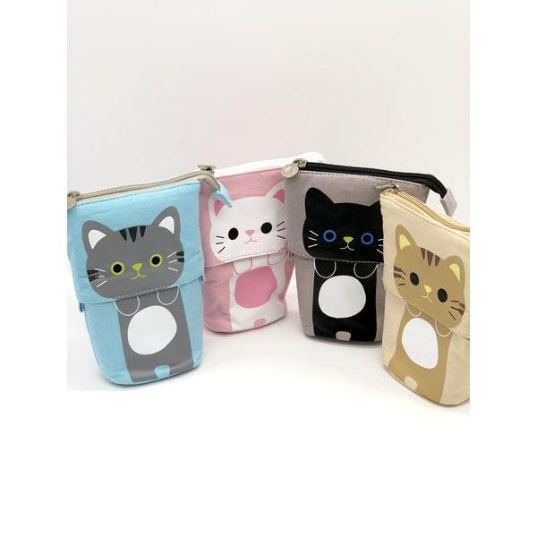 ペンケース 猫 ねこ 筆箱 ペンポーチ ペン立て ペンスタンド 文房具 自立 アニマル イラスト 布 かわいい おしゃれ 便利 大容量 Lg Pouch Cat ロジック Logic Yahoo 店 通販 Yahoo ショッピング
