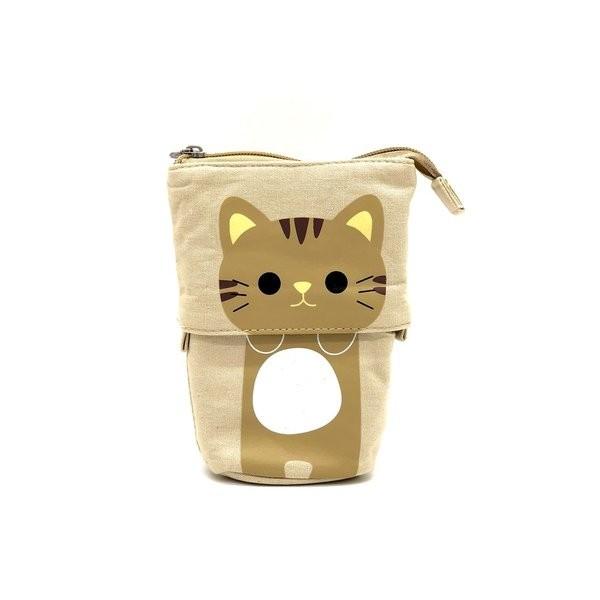 ペンケース 猫 ねこ 筆箱 ペンポーチ ペン立て ペンスタンド 文房具 自立 アニマル イラスト 布 かわいい おしゃれ 便利 大容量 Lg Pouch Cat ロジック Logic Yahoo 店 通販 Yahoo ショッピング