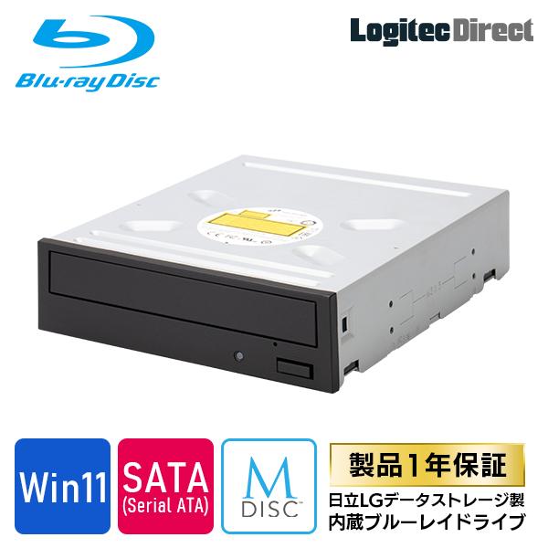 日立LGデータストレージ製 内蔵ブルーレイドライブ BD-R16倍速対応 1年保証 LBD-BH16NS58BK  ロジテック t