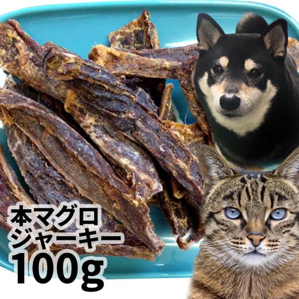おやつ 無添加 国産（銚子産）本マグロジャーキー 100g ロゴスペット 猫用おやつ 猫おやつ 犬用 猫用 犬猫用シニア やわらかい 柔らかい 爆買