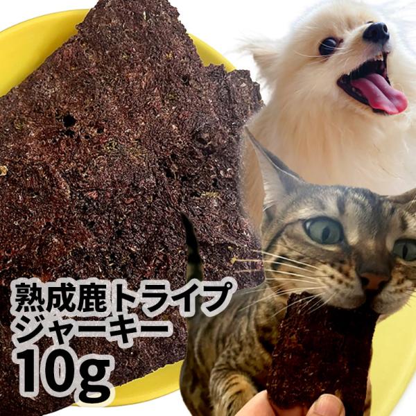 30%OFF おやつ 無添加 国産 鹿肉トライプジャーキー 10g 低温熟成鹿シリーズ ロゴスペット 鹿 ジビエ 犬用猫おやつ 猫用犬猫用 シニア 鹿系 アレルギーSBA