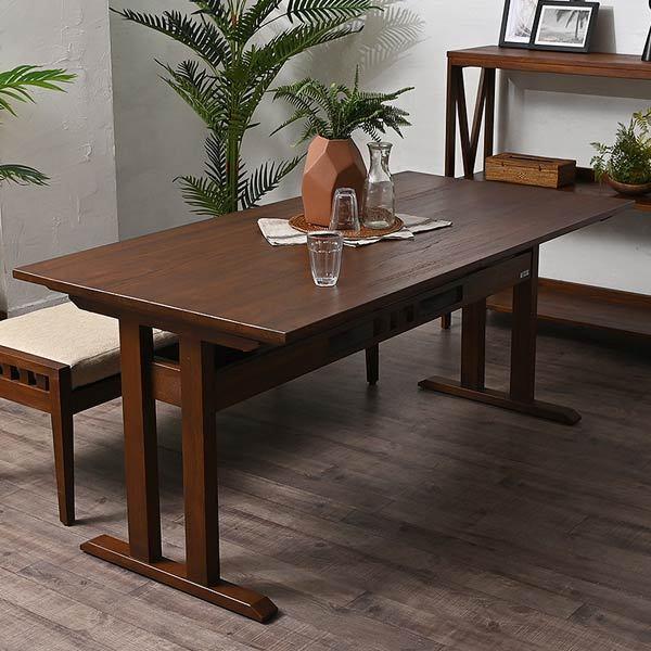 ダイニングテーブル おしゃれ 幅150cm 高さ64cm 低め 木製 アジアン 旅館 ホテル 和室 店舗 ダイニング テーブル 食卓 テーブル単体 北欧 Kim Act477ka ロハスインテリア 通販 Yahoo ショッピング