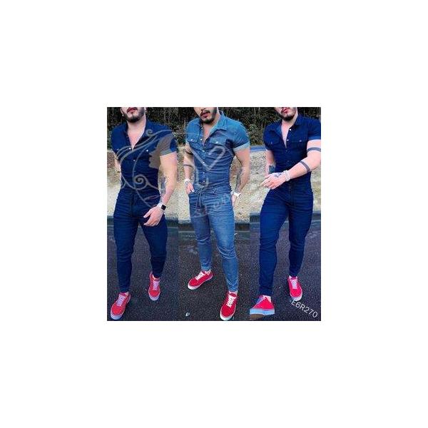 作業服 つなぎ メンズ つなぎ服 オーバーオール メンズ デニム ツナギ ワーク 半袖 ロングパンツ オールインワン Cc 0912 Fzz9 Lohas 通販 Yahoo ショッピング