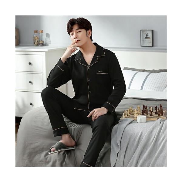 パジャマ メンズ 長袖 綿 前開き セットアップ 春秋 冬用 ルームウェア メンズ パジャマ 上下 セット 大人 紳士 おしゃれ 秋冬 パジャマ メンズ 大人 Phsbaudqrs 下着 靴下 部屋着 Currierforcommissioner Org